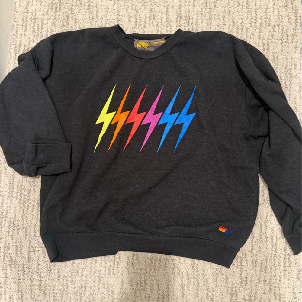 Aviator Nation Black Sweatshirt bolt